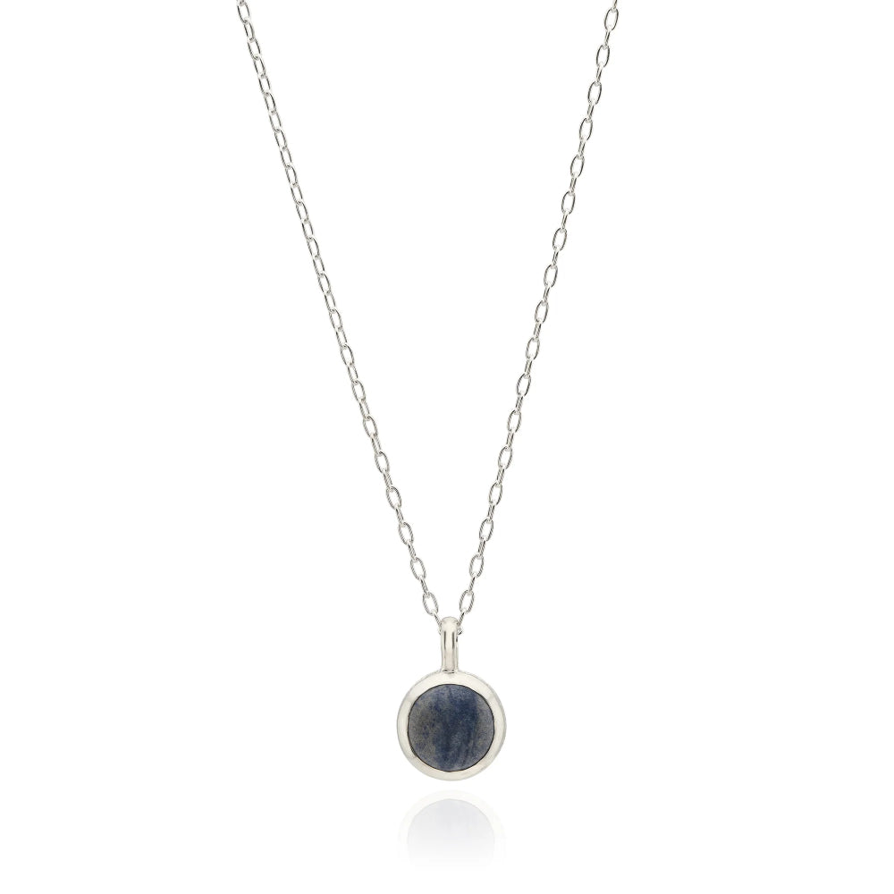 Anna Beck Dumortierite Round Pendant Necklace