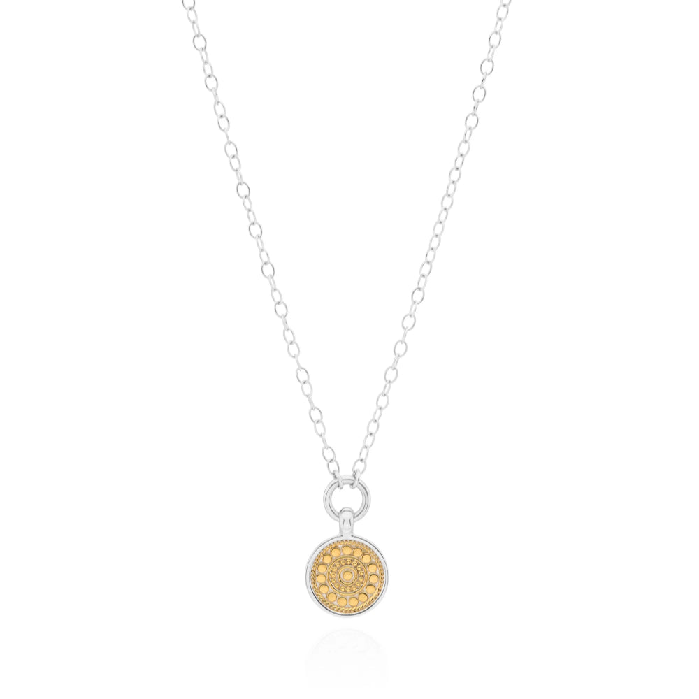 Anna Beck Two Tone Renewal Disc Pendant Necklace