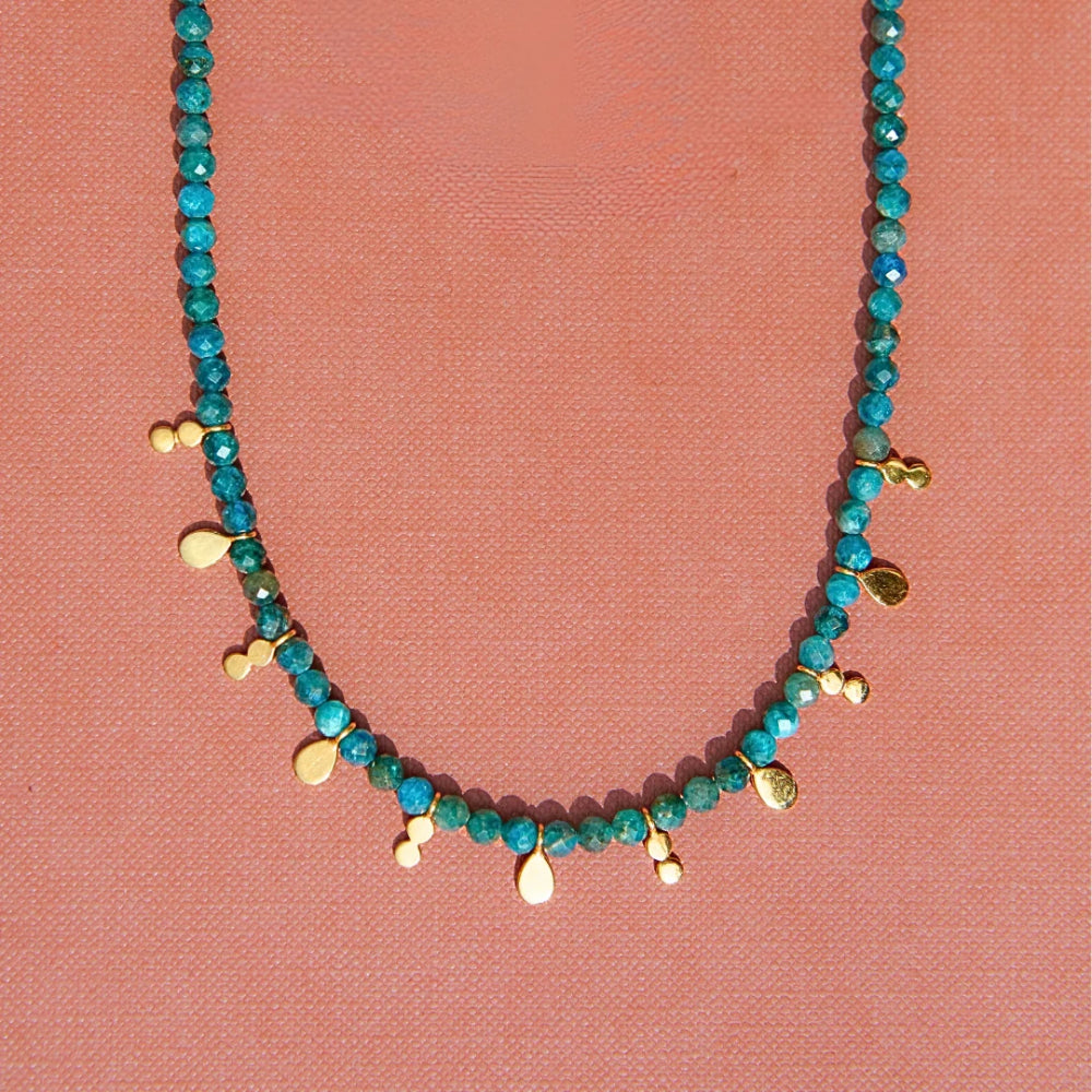 Anna Beck Apatite Beaded Charm Necklace