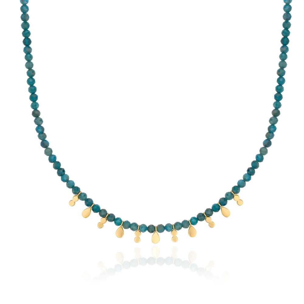 Anna Beck Apatite Beaded Charm Necklace