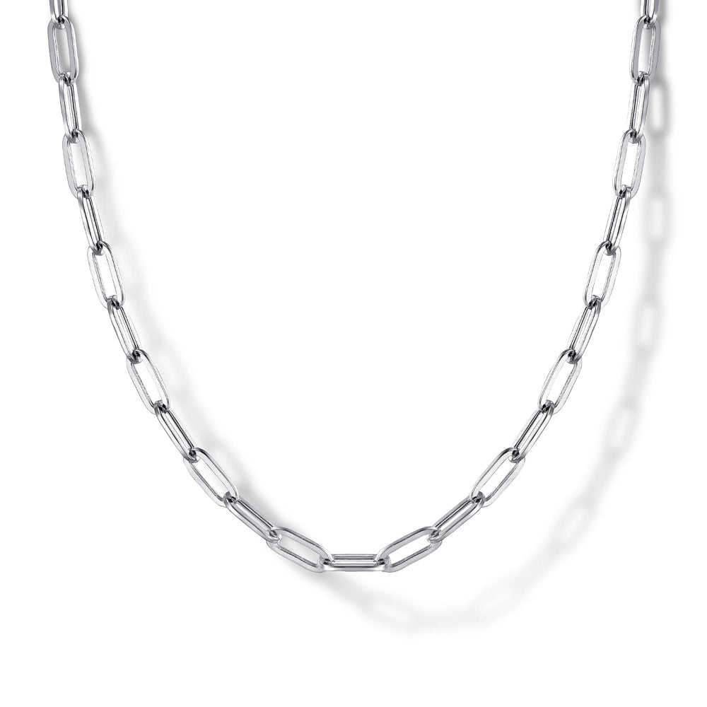 Sterling Silver paper clip necklace 