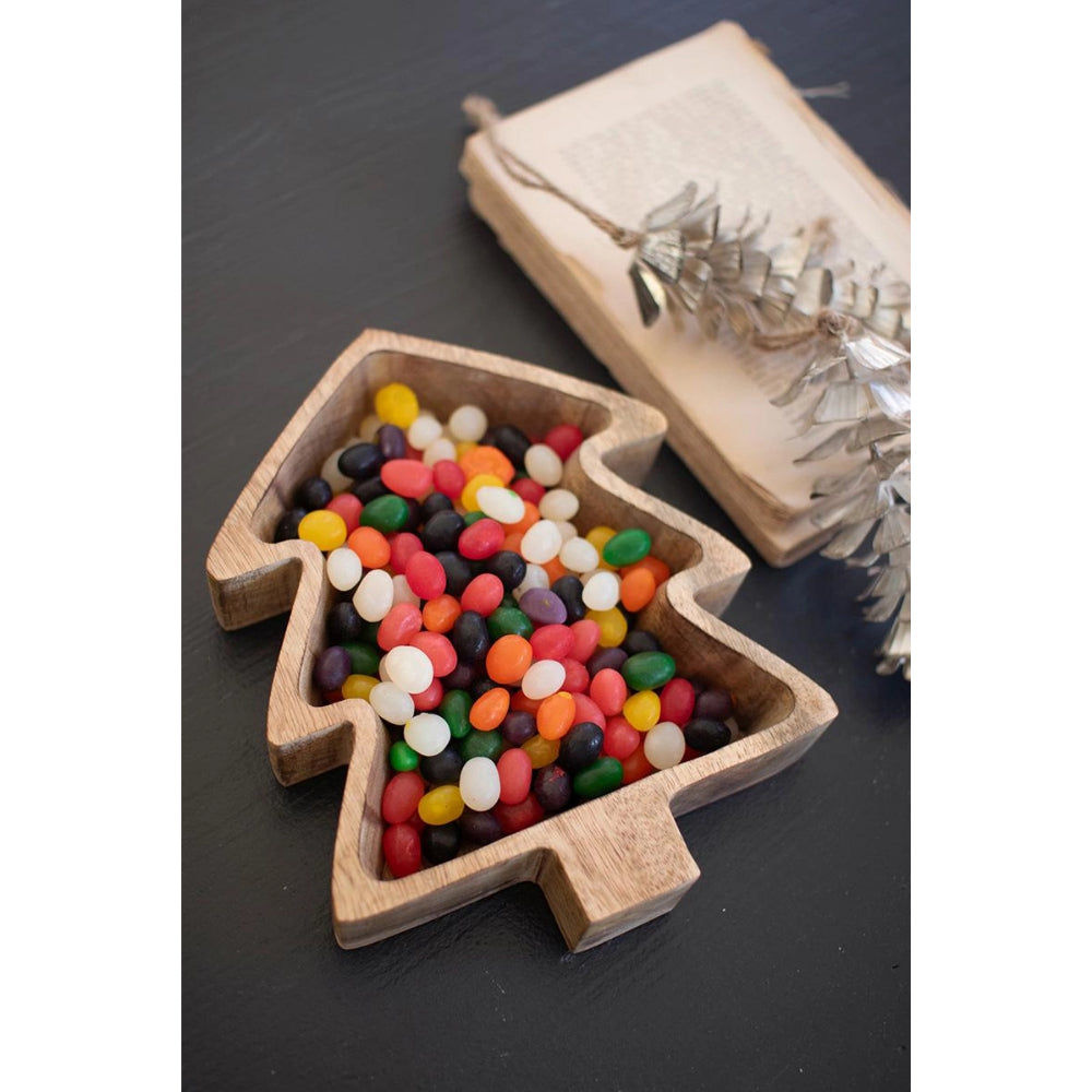 Kalalou Wooden Christmas Bowl - Tree