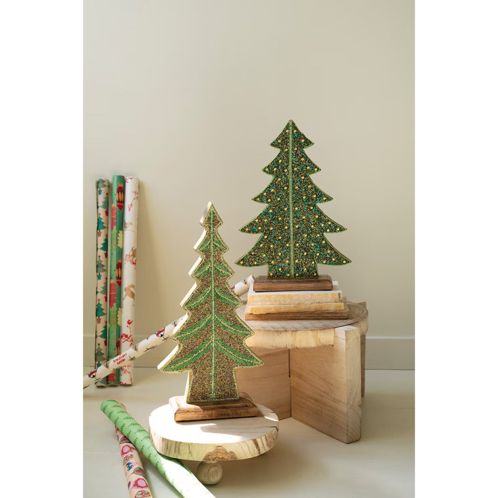 Kalalou Beaded Wood Christmas Tree