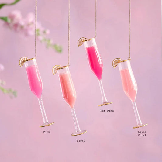 Glitterville Champagne Cocktail Ornament