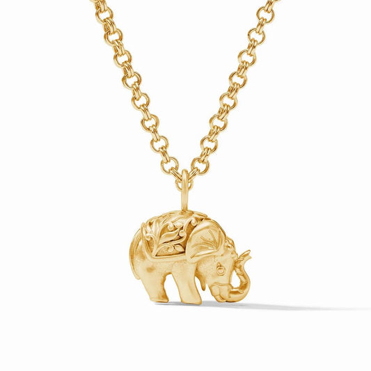 Julie Vos Elephant Pendant Necklace