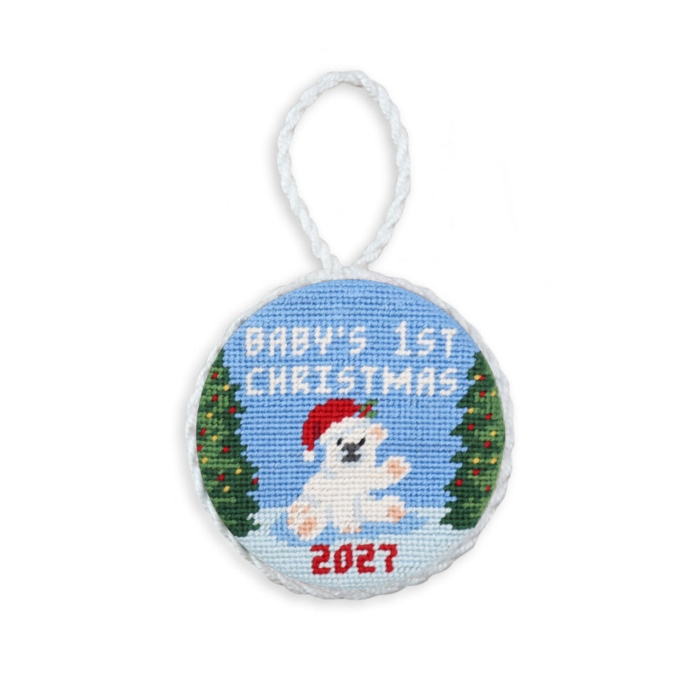 Smathers & Branson Baby's 1st Christmas Polar Bear 2027 Ornament