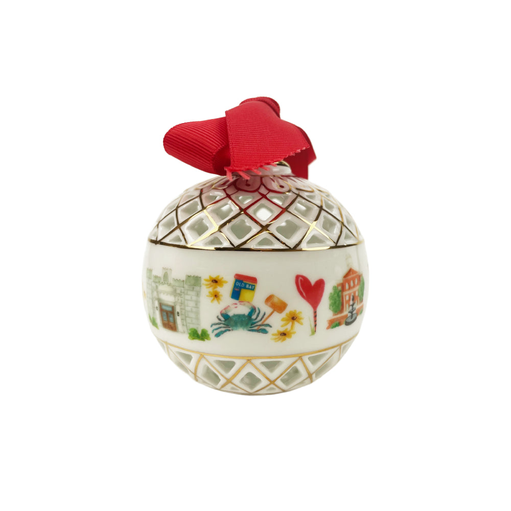 Dishique Bell Air Maryland Icon Ornament