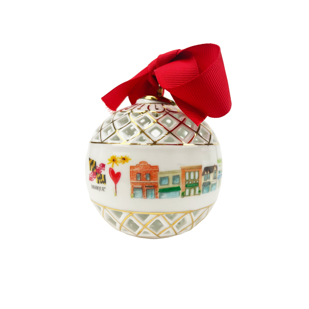 Dishique Bell Air Maryland Icon Ornament