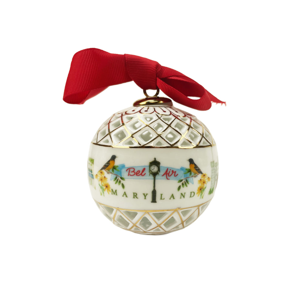 Dishique Bell Air Maryland Icon Ornament
