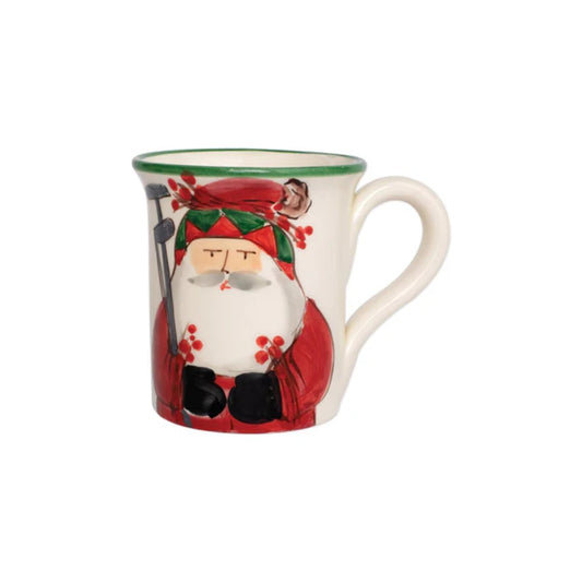 Vietri Old St. Nick Mug - Golfing