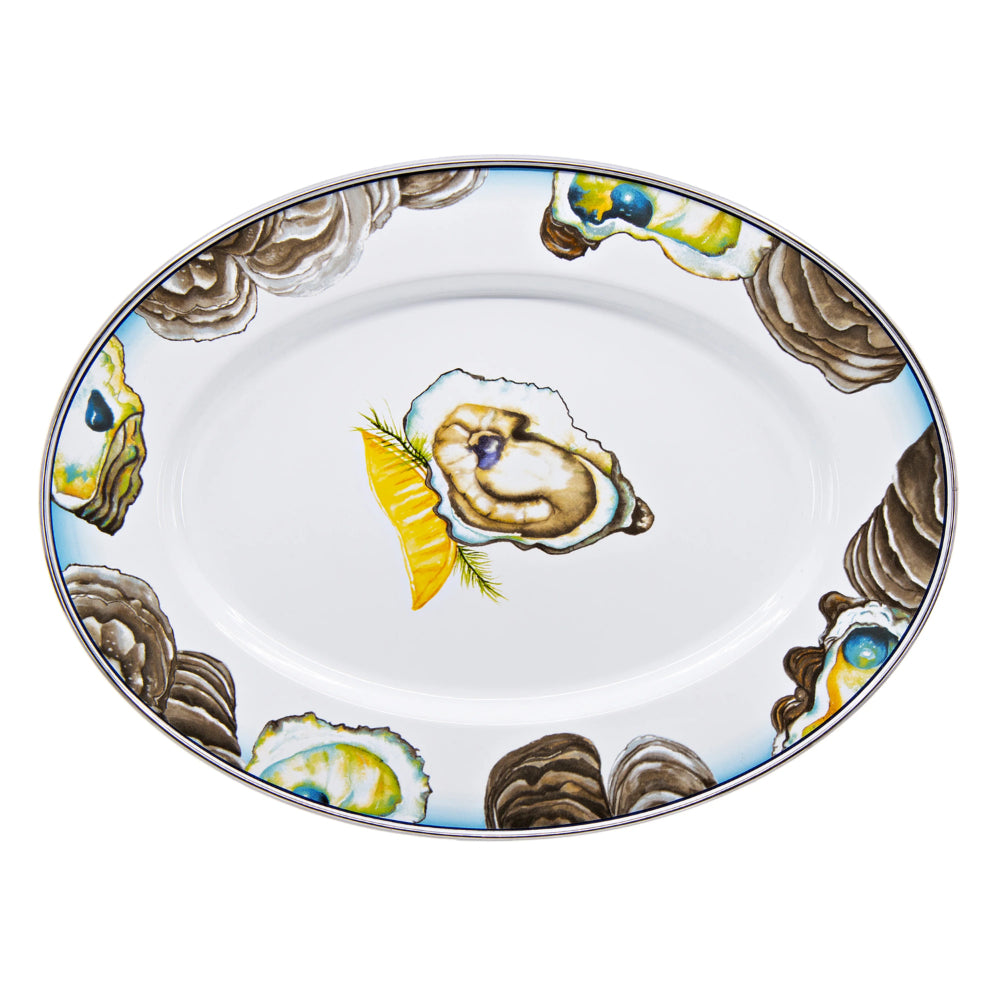 Golden Rabbit Oyster Oval Platter
