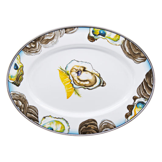 Golden Rabbit Oyster Oval Platter