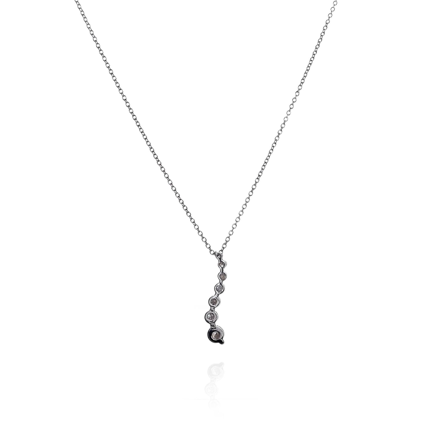 14k Gold Adjustable "S" Shape Diamond Journey Pendant