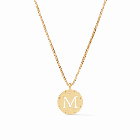 Julie Vos Delicate Monogram Necklace - M