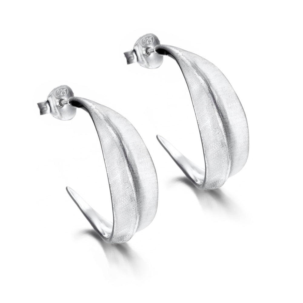 Jorge Revilla Forest Collection Sterling Silver Hoop Earrings