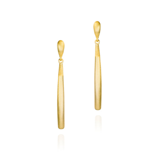 Jorge Revilla Mia Collection Gold-Tone Modern Long Earrings