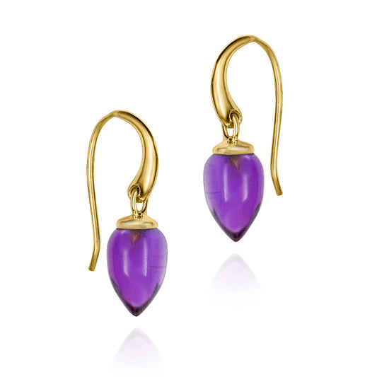 Jorge Revilla Pendulum Collection Amethyst Drop Earrings