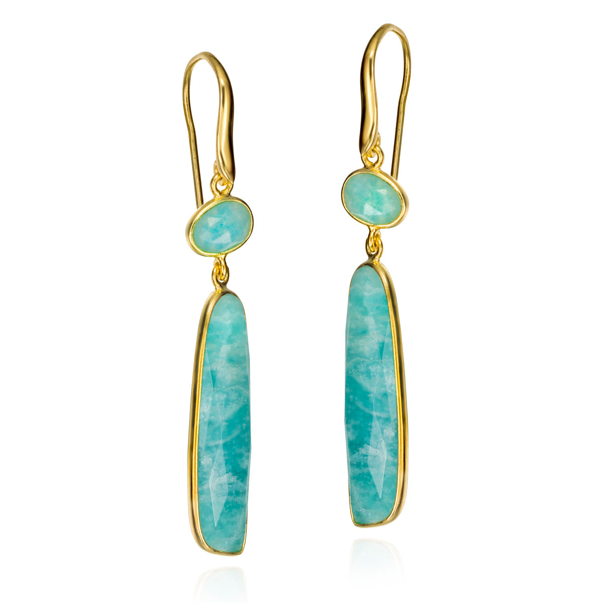 Jorge Revilla Atlas Collection Amazonite Drop Earrings