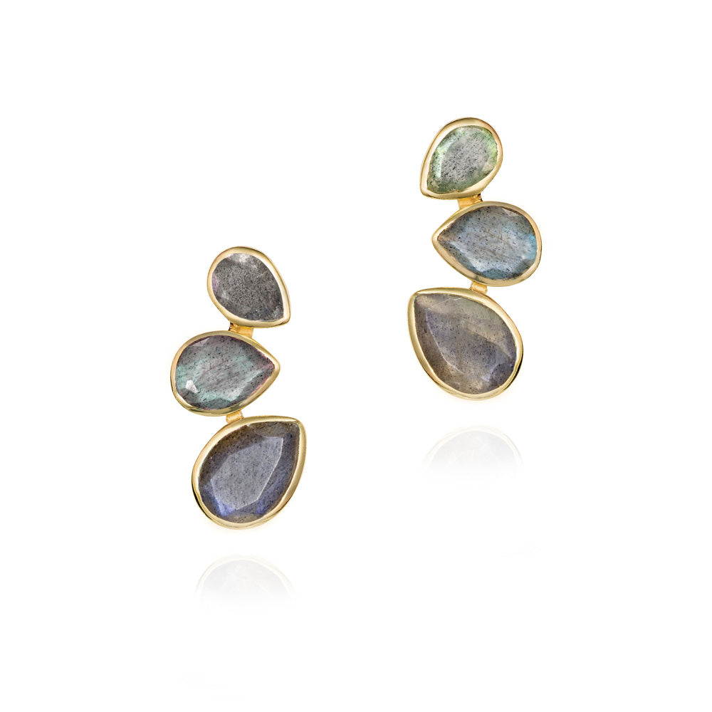 Jorge Revilla Bella Collection Labradorite Stud Earrings