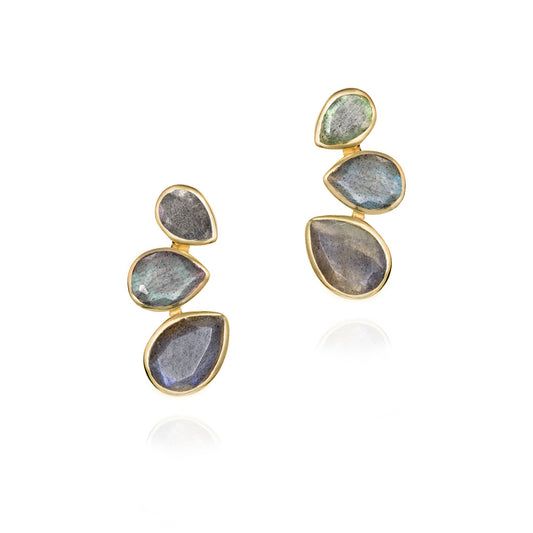 Jorge Revilla Bella Collection Labradorite Stud Earrings