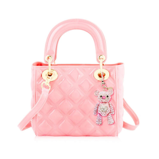 Carrying Kind Pearl Ballet Pink with Pink Teddy Bag