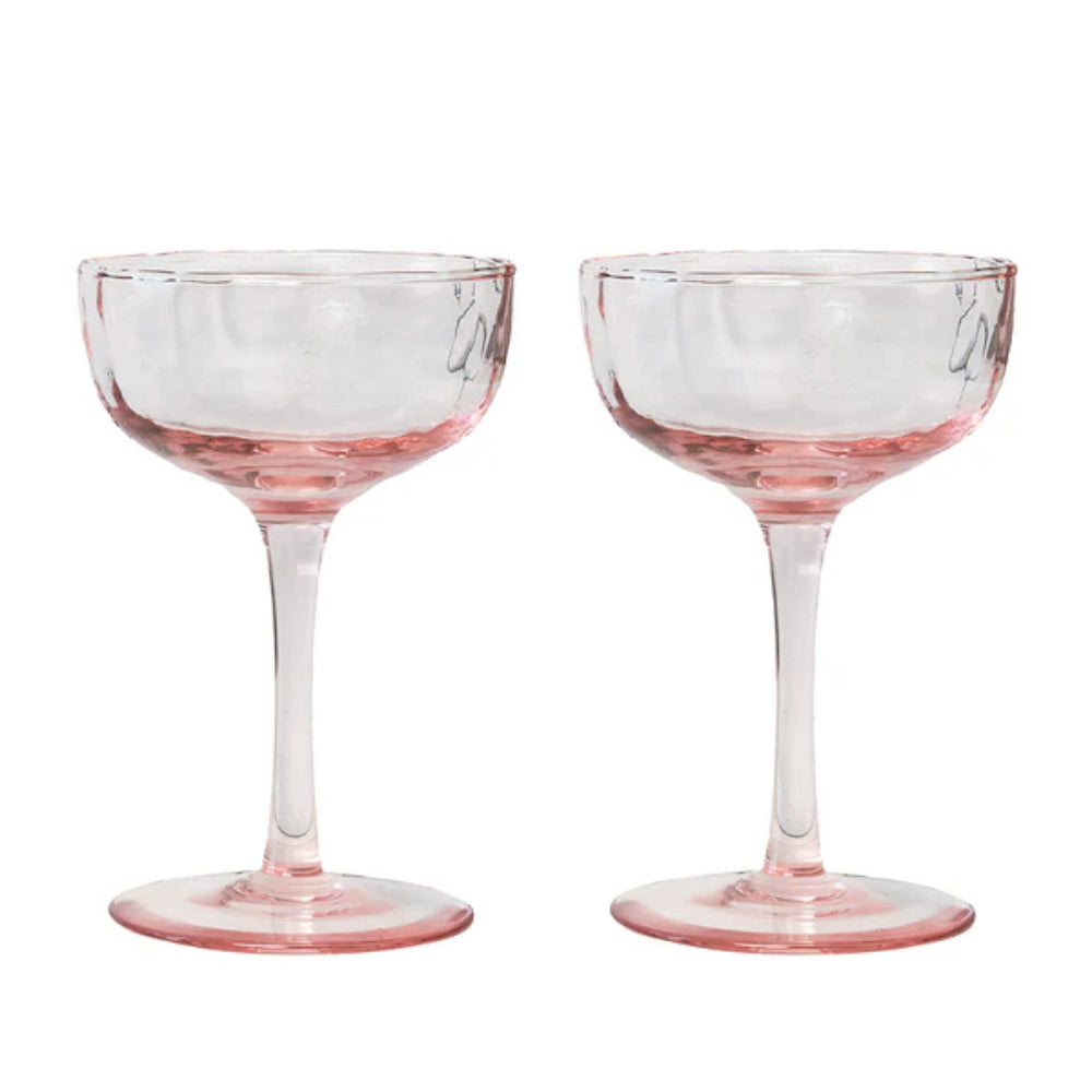 Juliska Puro Cocktail Coupe Set of Two - Blush