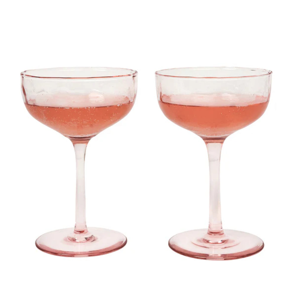Juliska Puro Cocktail Coupe Set of Two - Blush