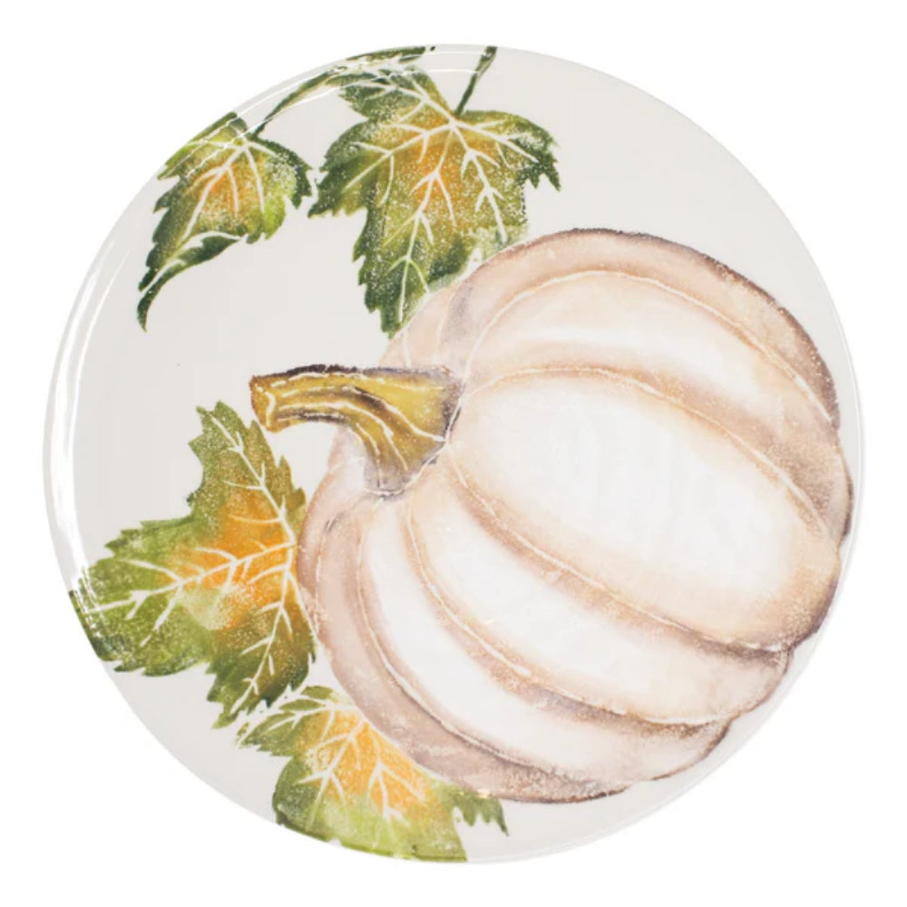 Vietri Pumpkins Round Platter With Pumpkin