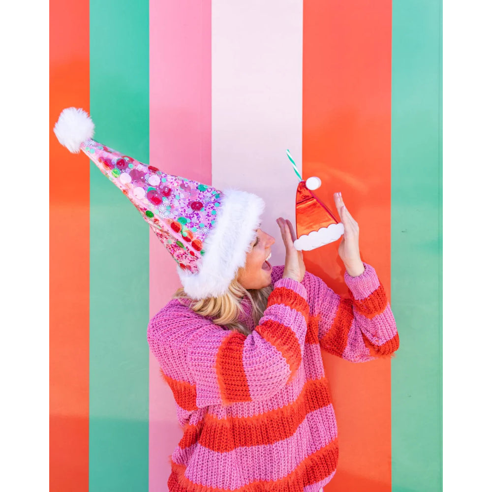 Packed Party Santa Hat Sipper Novelty Cup