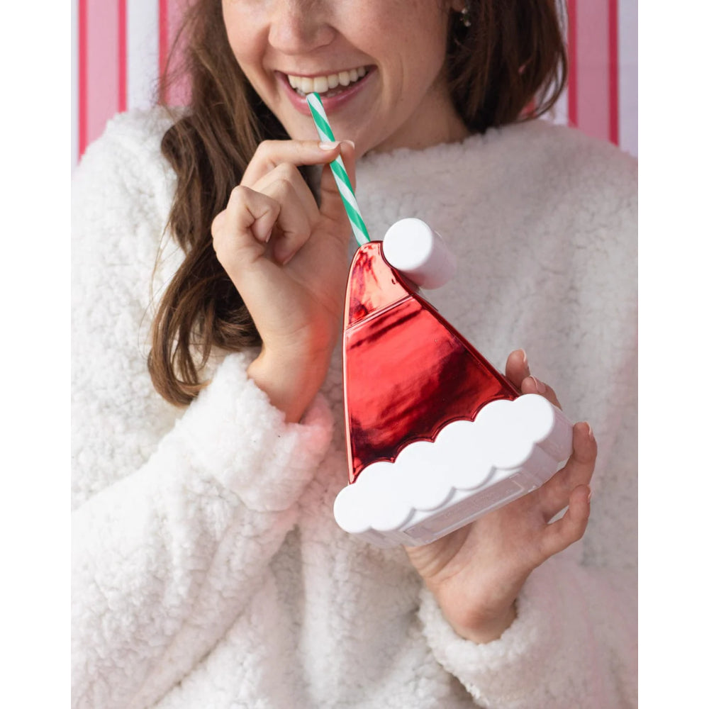 Packed Party Santa Hat Sipper Novelty Cup