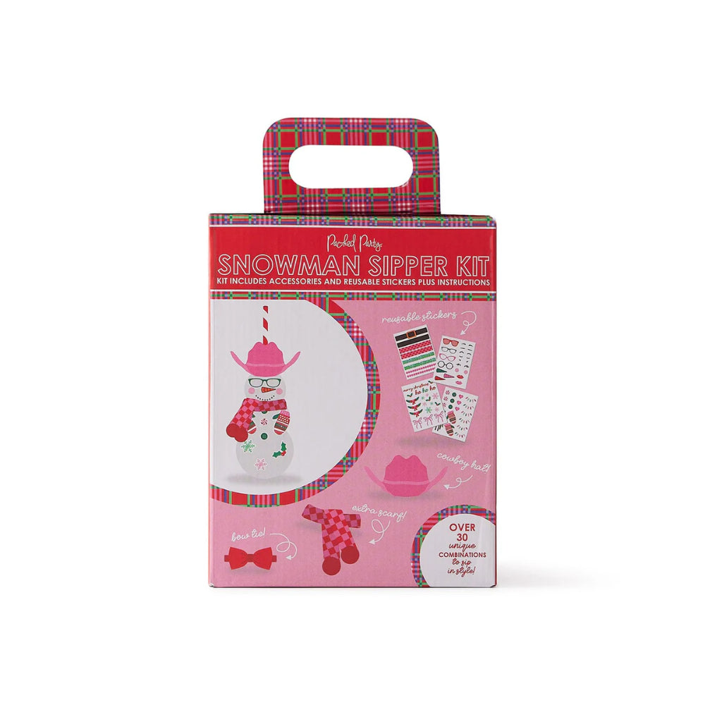 Packed Party Snowman Sipper Novelty Cup with Customizable Accessories