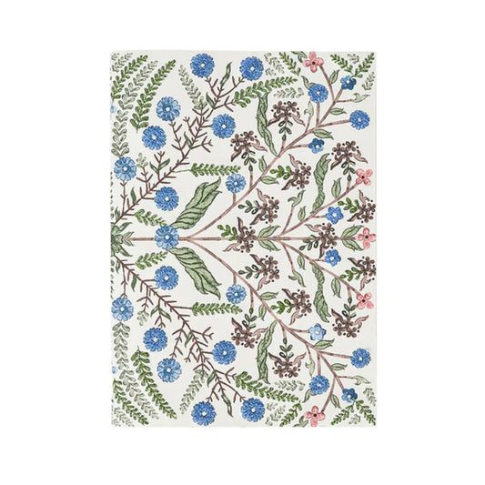 Juliska Villa Seville Embroidered 7" x 10" Paper Journal - Chambray
