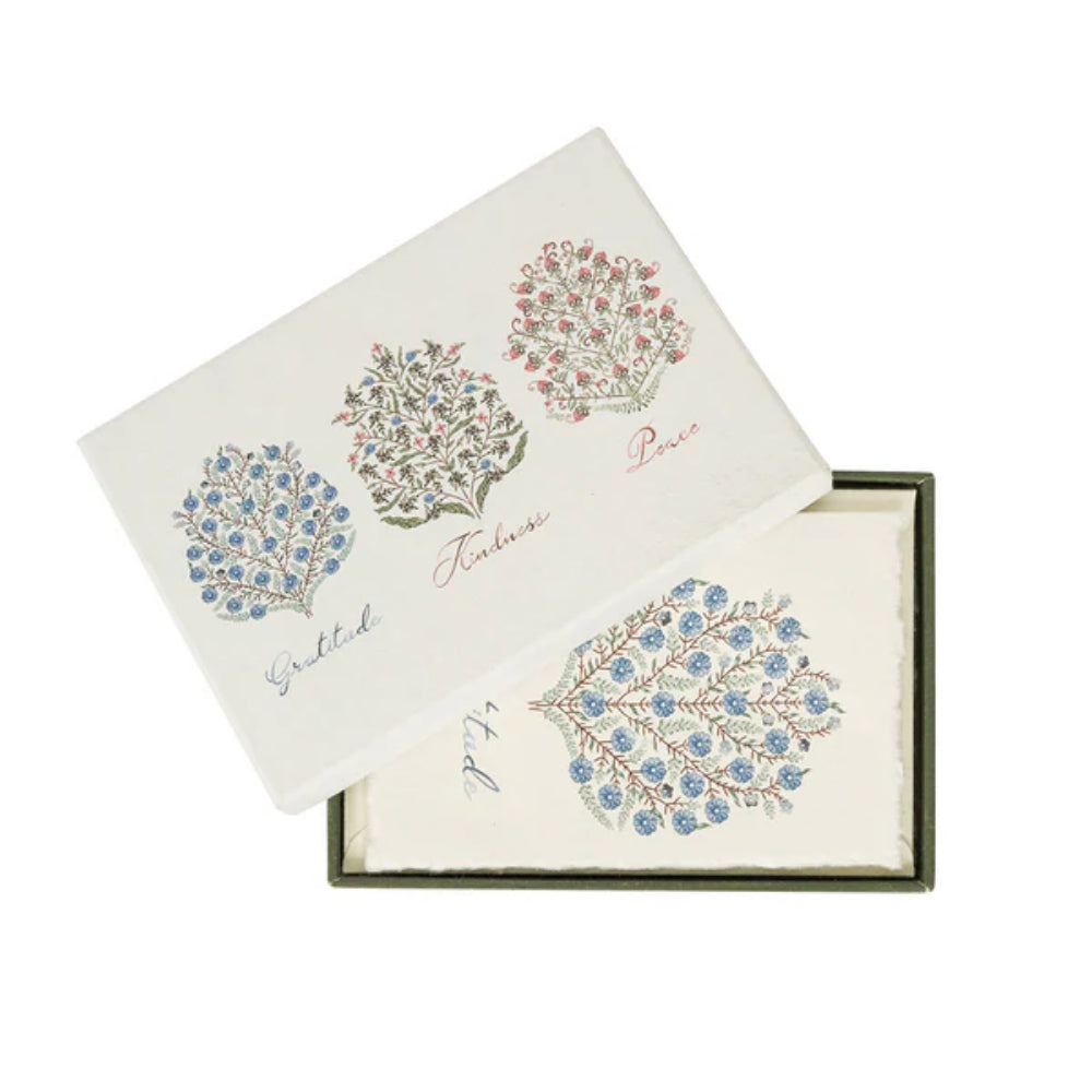 Juliska Villa Seville Note Card Assorted Set of 6- Chambray