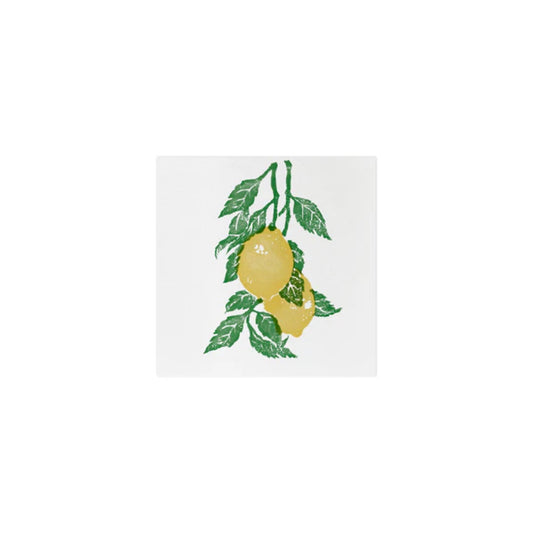 Vietri Papersoft Limoni Cocktail Napkins - Pack of 20