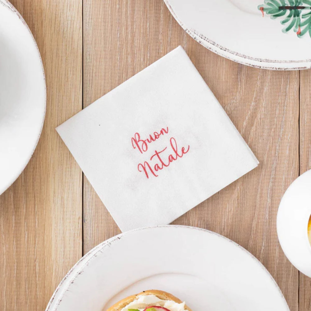 Papersoft Napkins Merry Christmas/Buon Natale Cocktail Napkins - Thumbnail 5