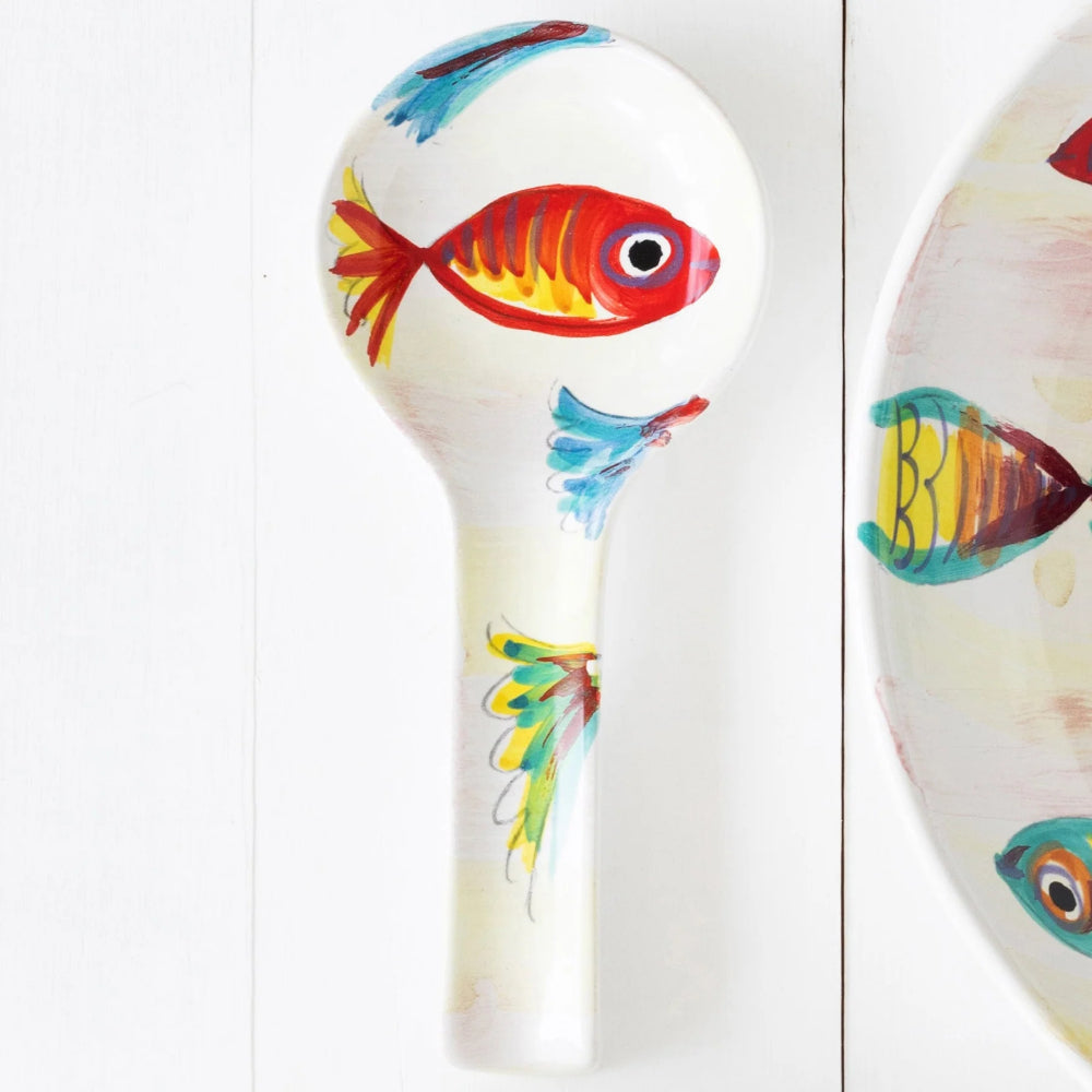 Vietri Pesci Colorati Spoon Rest