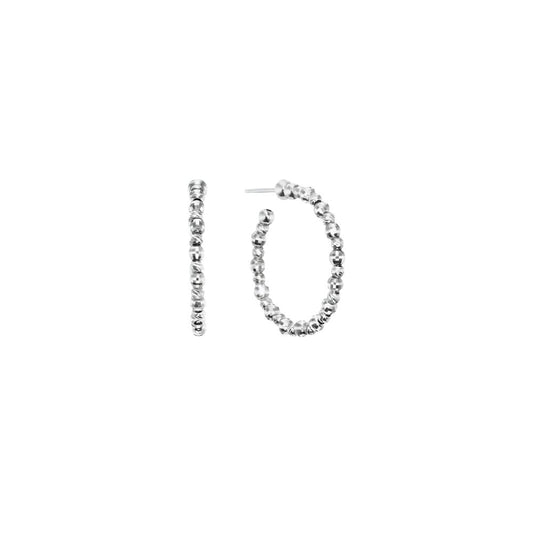 Platinum Born Small Limitless Hoop Earrings