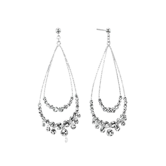 Platinum Born Eos Ellipse Drop Earrings