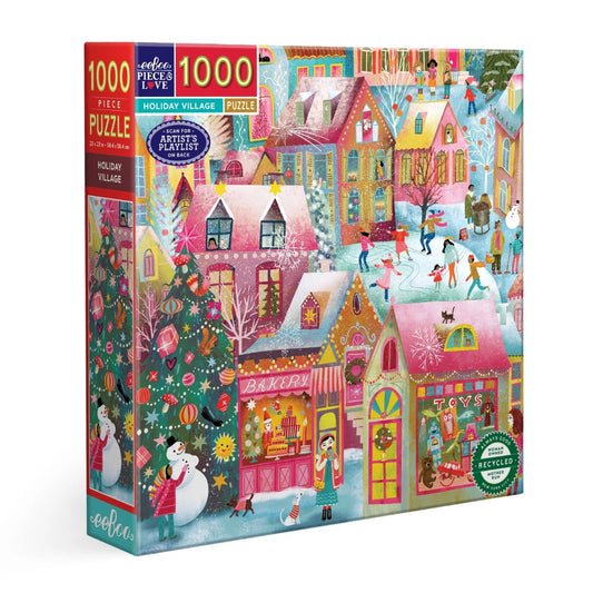Eeboo Holiday Village 1000 Piece Puzzle