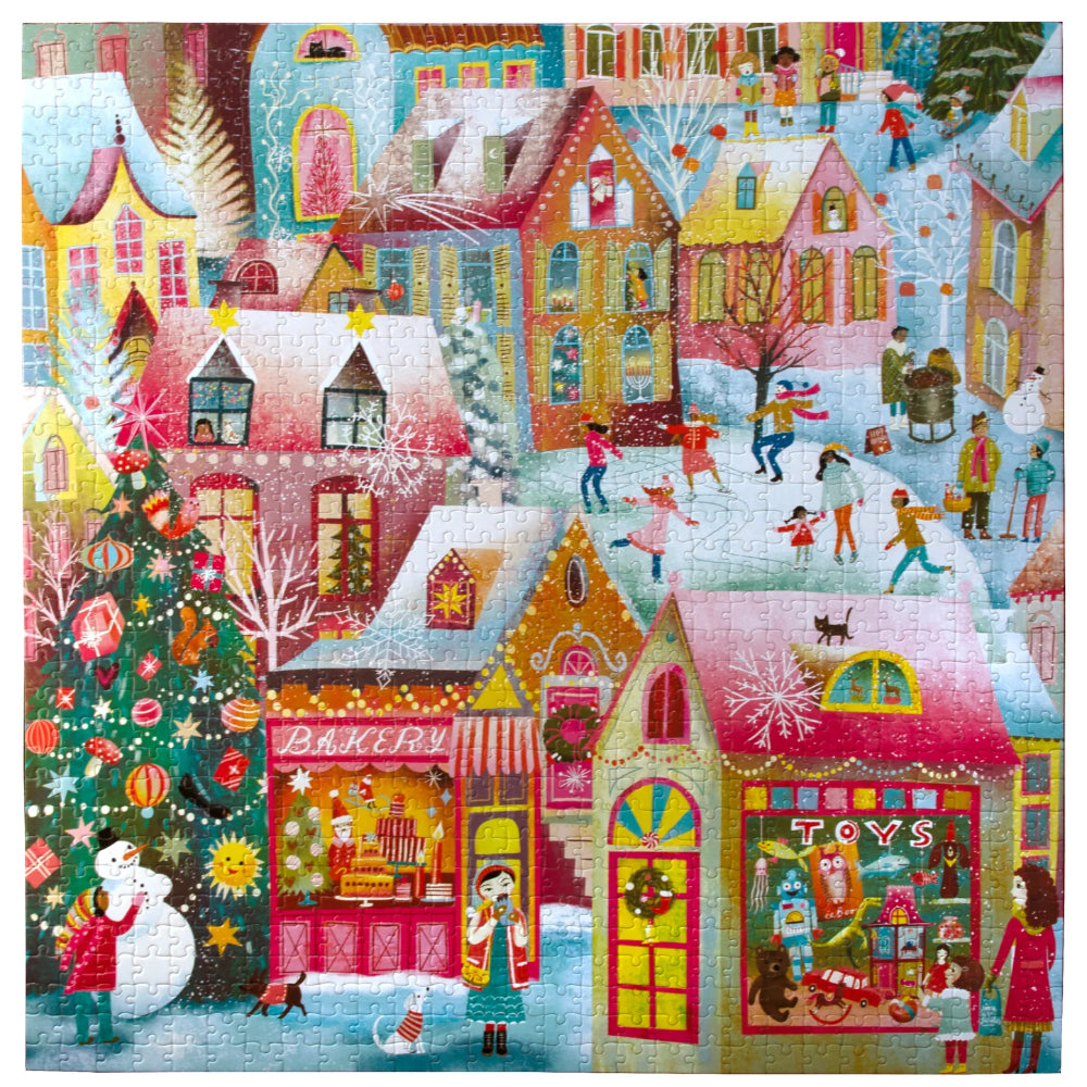 Eeboo Holiday Village 1000 Piece Puzzle