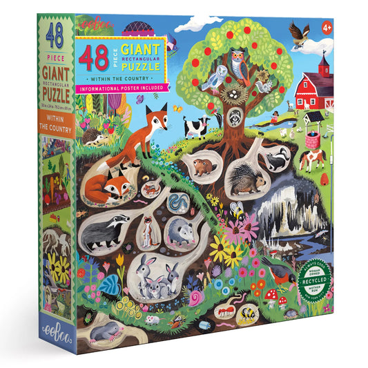 Eeboo Within the Country 48 Piece Giant Puzzle