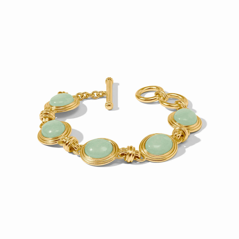 Julie Vos Portofino Stone Bracelet - Aqua Jade