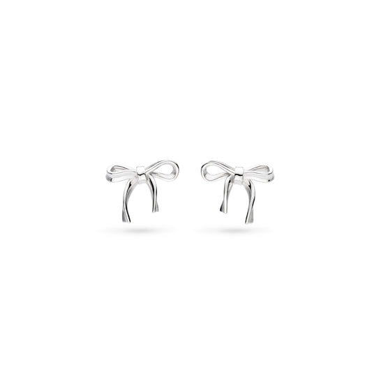 Kit Heath Dainty Ribbon Bow Stud Earrings