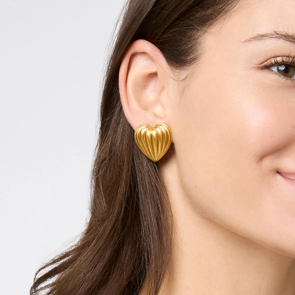 Julie Vos Puffy Heart Statement Studs