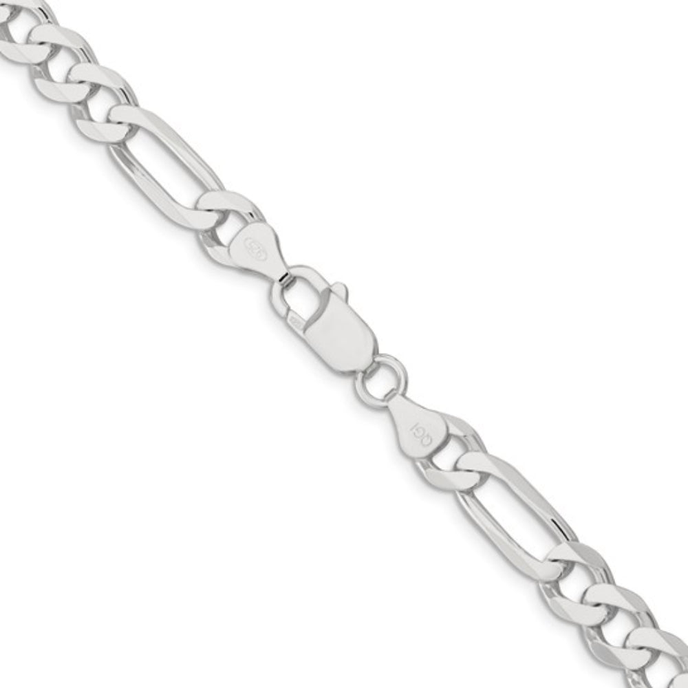 Sterling Silver 7.5mm Figaro Chain