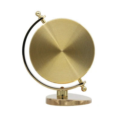 Gold globe on a white background