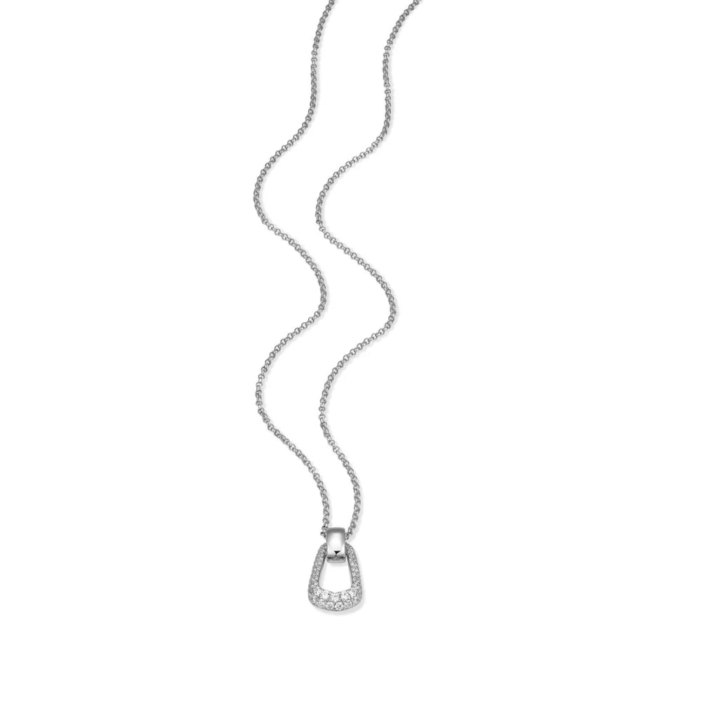 Elle Citadel Collection White CZ Pendant Necklace