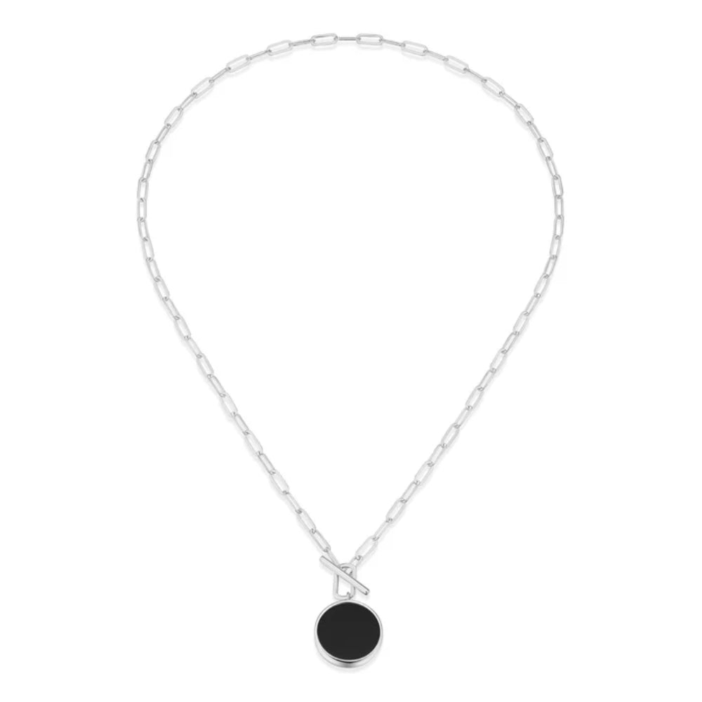 Elle Lustre Collection Black Agate Necklace