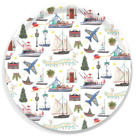 The Muddy Dog Annapolis Christmas Serving Tray