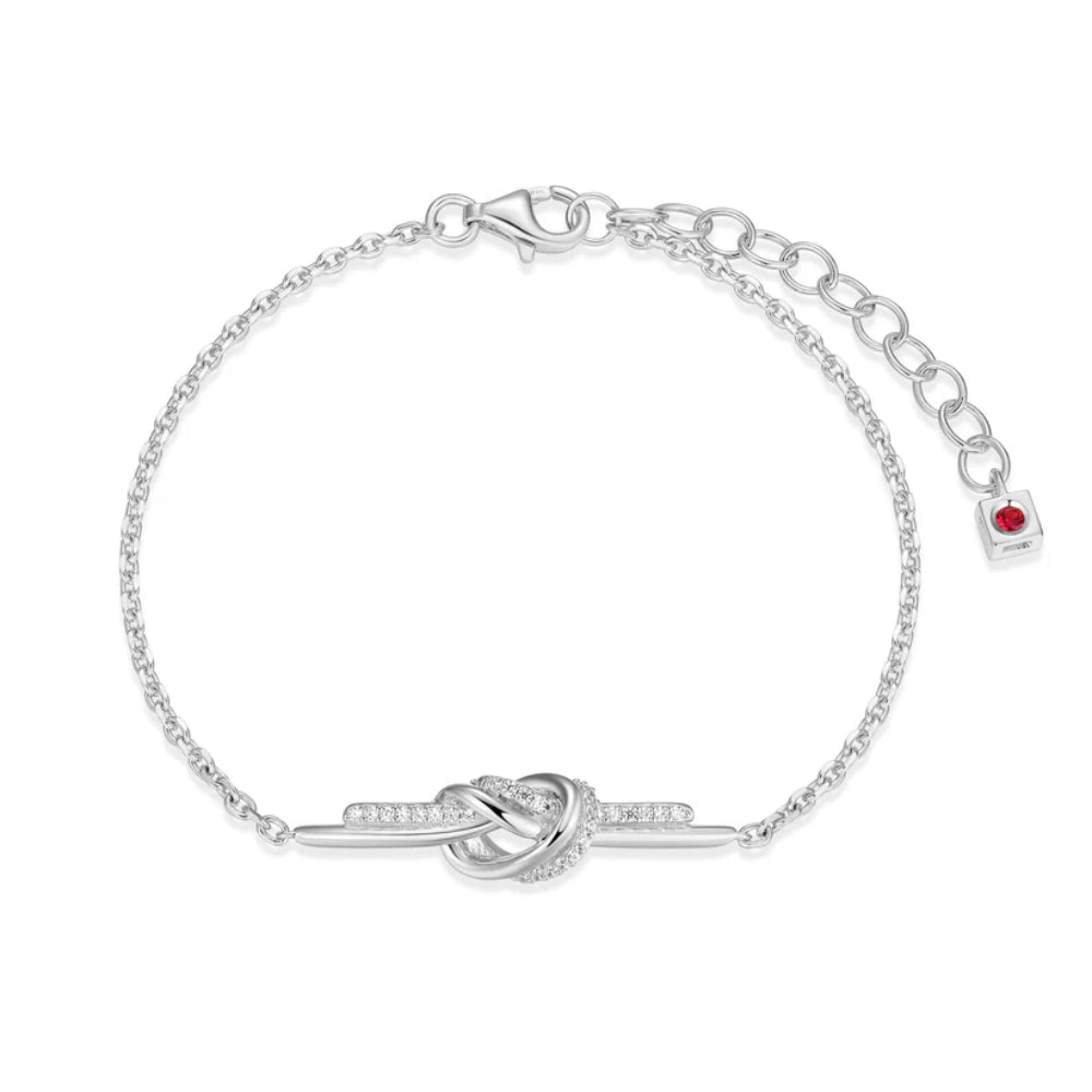 Elle Unity Collection Silver Knot Bracelet